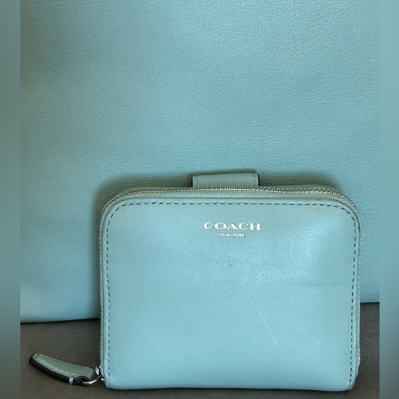 COACH Legacy Tassel Top Smooth Leather Duffel in Mint - Picture 13 of 14